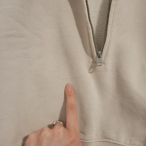Wilfred free cropped half zip sweatshirt - Picture 2 of 9